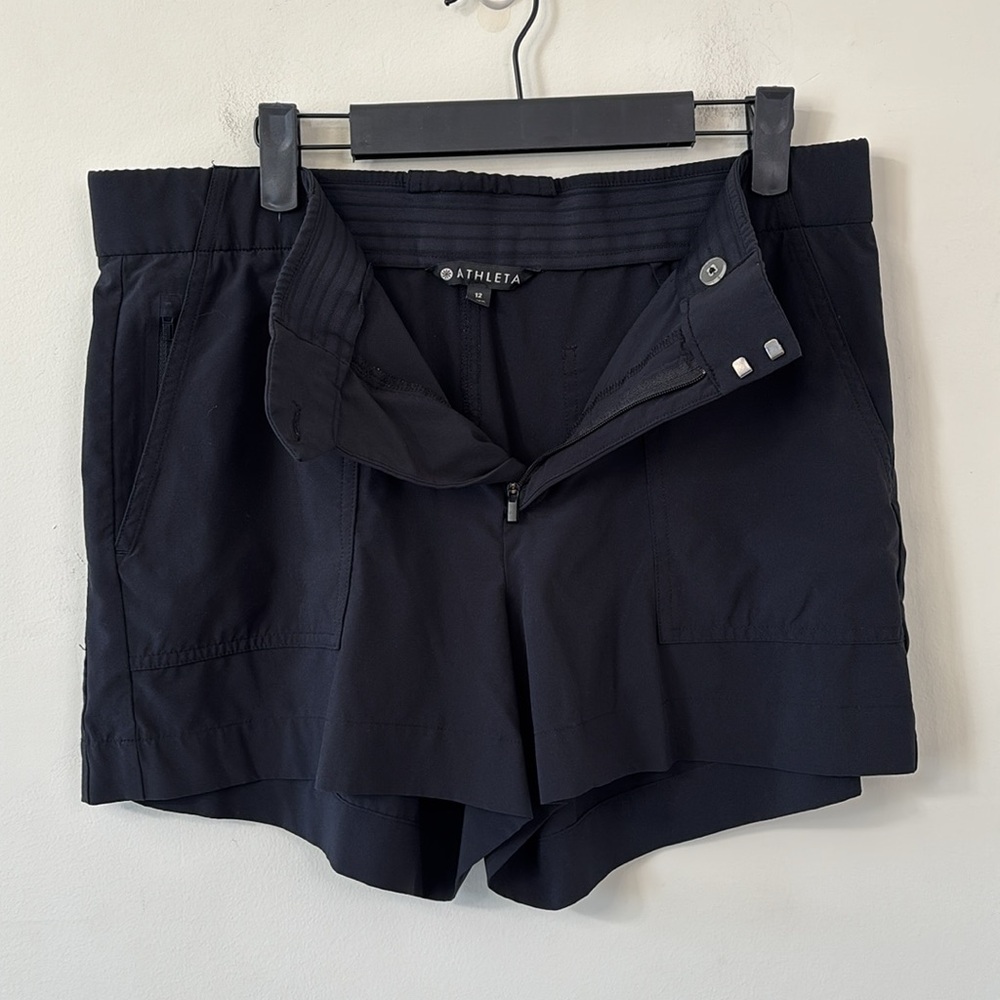 Athleta Tribeca Utility Short Black Size 12 - Picture 4 of 7
